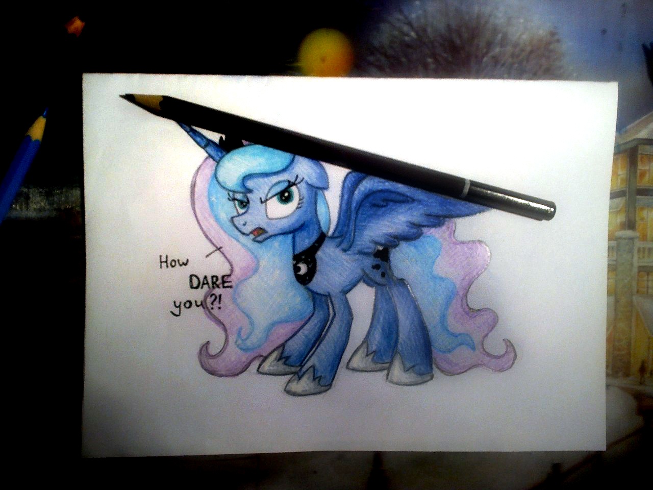 Safe Artist Nancyksu Princess Luna Female Solo Derpibooru