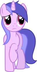 Size: 3000x5862 | Tagged: safe, artist:m99moron, sea swirl, seafoam, pony, g4, background pony, female, mare, raised hoof, simple background, solo, transparent background, vector, worried