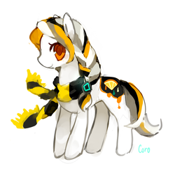 Size: 658x654 | Tagged: safe, artist:cocoroll, oc, oc only, earth pony, pony, clothes, scarf, simple background, solo, white background