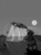 Size: 800x1080 | Tagged: safe, artist:agm, earth pony, pony, black and white, car, grayscale, highway, moon, night, road, road sign