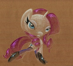 Size: 1127x1024 | Tagged: safe, artist:getchanoodlewet, rarity, g4, female, solo, traditional art