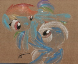 Size: 984x820 | Tagged: safe, artist:getchanoodlewet, rainbow dash, oc, g4, commission, traditional art