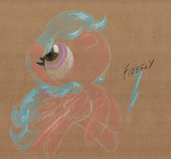 Size: 881x820 | Tagged: safe, artist:getchanoodlewet, firefly, g1, g4, female, g1 to g4, generation leap, solo, traditional art