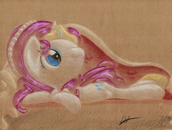 Size: 1076x814 | Tagged: safe, artist:getchanoodlewet, rarity, g4, female, solo, traditional art