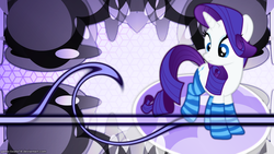 Size: 1920x1080 | Tagged: safe, artist:game-beatx14, rarity, g4, clothes, female, socks, solo, striped socks, vector, wallpaper