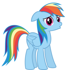 Size: 4718x4655 | Tagged: dead source, safe, artist:waranto, rainbow dash, pony, g4, it's about time, absurd resolution, duckface, female, simple background, solo, transparent background, vector