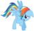Size: 3022x2771 | Tagged: dead source, safe, artist:dentist73548, rainbow dash, g4, party of one, female, simple background, solo, transparent background, vector