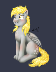 Size: 800x1024 | Tagged: safe, artist:zidanerfox, derpy hooves, pegasus, pony, g4, chest fluff, female, mare, solo