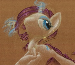 Size: 943x820 | Tagged: safe, artist:getchanoodlewet, rarity, g4, female, magic, solo, traditional art