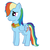 Size: 500x498 | Tagged: safe, artist:bristlestream, rainbow dash, g4, element of loyalty, female, solo, wip