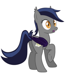 Size: 4491x5000 | Tagged: safe, artist:zee66, oc, oc only, oc:echo, bat pony, pony, g4, absurd resolution, butt, plot, simple background, solo, transparent background, vector