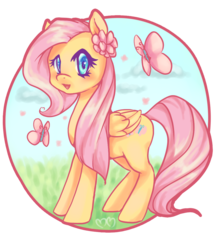 Size: 1024x1149 | Tagged: safe, artist:churobu, fluttershy, g4, female, solo