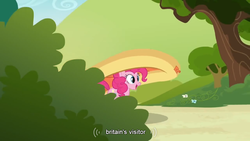 Size: 854x480 | Tagged: safe, screencap, pinkie pie, g4, female, solo, youtube caption