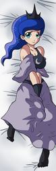 Size: 1500x4500 | Tagged: safe, alternate version, artist:darkyamatoman, princess luna, human, g4, body pillow, body pillow design, breasts, busty princess luna, female, humanized, multiple variants, solo