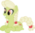 Size: 2338x2204 | Tagged: safe, artist:tourniquetmuffin, granny smith, earth pony, pony, g4, female, mare, simple background, solo, transparent background, vector, young granny smith