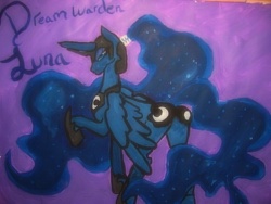 Size: 640x480 | Tagged: safe, artist:miss starlight walker, princess luna, g4, butt, dreamwarden, female, plot, solo, traditional art