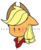 Size: 500x615 | Tagged: safe, artist:nolycs, applejack, earth pony, anthro, g4, blushing, bust, female, floppy ears, nosebleed, simple background, solo