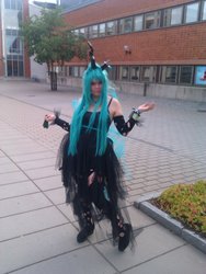 Size: 900x1195 | Tagged: safe, queen chrysalis, human, g4, cosplay, irl, irl human, photo, solo