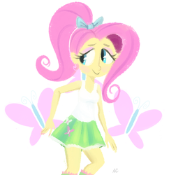 Size: 875x904 | Tagged: safe, artist:comikazia, fluttershy, equestria girls, g4, female, solo