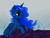 Size: 800x600 | Tagged: safe, artist:xarakayx, princess luna, alicorn, pony, g4, bed mane, female, messy mane, morning ponies, solo