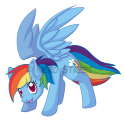 Size: 610x597 | Tagged: safe, artist:nerostreet, rainbow dash, g4, female, solo