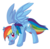 Size: 610x597 | Tagged: safe, artist:nerostreet, rainbow dash, g4, female, solo