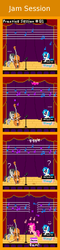 Size: 440x1820 | Tagged: safe, artist:zztfox, dj pon-3, octavia melody, pinkie pie, vinyl scratch, g4, comic, pixel art