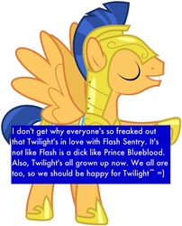 Size: 802x993 | Tagged: safe, flash sentry, g4, confession, drama, equestria girls drama, male, ship:flashlight, shipping, solo, text