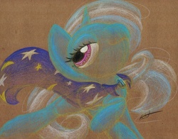 Size: 1045x820 | Tagged: safe, artist:getchanoodlewet, trixie, pony, unicorn, g4, female, mare, solo, traditional art