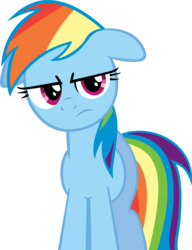 Size: 5000x6503 | Tagged: safe, artist:richhap, rainbow dash, pegasus, pony, g4, .psd available, absurd resolution, female, reaction image, simple background, solo, transparent background, unamused, vector