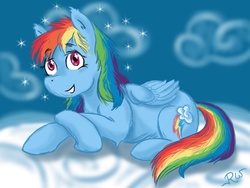 Size: 1024x768 | Tagged: safe, artist:h2o-forever, rainbow dash, g4, female, solo
