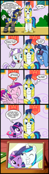 Size: 628x2200 | Tagged: safe, artist:madmax, night light, princess cadance, shining armor, twilight sparkle, twilight velvet, pony, unicorn, g4, bbbff, camera, comic, cute, eyes closed, female, filly, filly twilight sparkle, frown, glare, grin, male, mare, one eye closed, open mouth, royal guard, serious face, shining adorable, smiling, stallion, twiabetes, younger