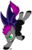 Size: 705x1101 | Tagged: safe, artist:serenamidori, oc, oc only, oc:winter eclipse, bat pony, pony, solo