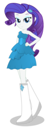 Size: 833x2083 | Tagged: safe, artist:negasun, rarity, equestria girls, g4, boots, clothes, dress, fall formal outfits, female, high heel boots, jewelry, simple background, solo, transparent background