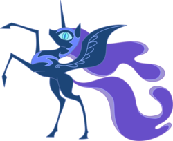 Size: 2909x2371 | Tagged: safe, artist:tourniquetmuffin, edit, nightmare moon, alicorn, pony, g4, female, mare, rearing, simple background, solo, storybook, transparent background, vector