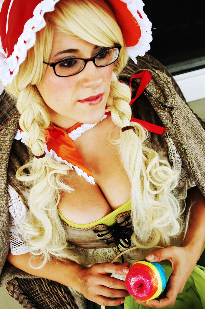 Studenten Granny Cosplay Doppelter