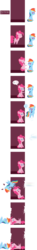 Size: 1280x8626 | Tagged: safe, artist:dtcx97, pinkie pie, rainbow dash, g4, breaking the fourth wall, comic, fourth wall, pointy ponies, scrunchy face