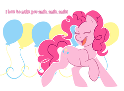 Size: 1000x732 | Tagged: safe, artist:sciggles, pinkie pie, g4, female, happy, solo