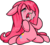 Size: 483x439 | Tagged: safe, artist:puds, pinkie pie, earth pony, pony, g4, anatomically incorrect, crying, despair, drool, eyes closed, female, floppy ears, frown, hair over one eye, incorrect leg anatomy, kneeling, mare, open mouth, pinkamena diane pie, runny nose, sad, simple background, sitting, snot, solo, splits, spread legs, spreading, transparent background