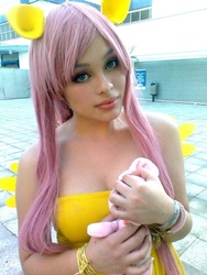 Size: 555x740 | Tagged: safe, fluttershy, human, g4, cosplay, irl, irl human, photo, solo