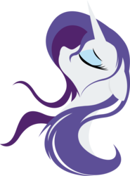 Size: 800x1080 | Tagged: safe, artist:rariedash, rarity, pony, unicorn, g4, bust, eyes closed, female, floppy ears, horn, lineless, mare, portrait, profile, simple background, solo, transparent background, wet, wet mane, wet mane rarity