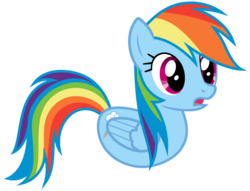 Size: 900x687 | Tagged: safe, rainbow dash, duck pony, g4, female, open mouth, rainbow dash is a duck, rainbow duck, simple background, solo, transparent background