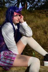 Size: 490x740 | Tagged: safe, artist:yumeapplelover, twilight sparkle, human, g4, cosplay, irl, irl human, photo, solo