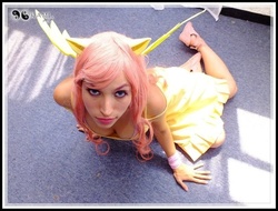 Size: 740x562 | Tagged: safe, artist:rinamx, fluttershy, human, g4, cosplay, irl, irl human, photo, solo