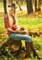 Size: 714x1024 | Tagged: safe, artist:kawaielli, applejack, human, g4, cosplay, irl, irl human, photo, solo