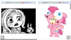 Size: 1136x640 | Tagged: safe, fluttershy, g4, clothes, exploitable meme, juxtaposition, juxtaposition win, meme, sweater, sweatershy