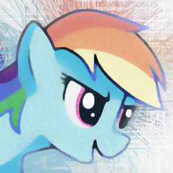 Size: 400x400 | Tagged: safe, artist:teschke, rainbow dash, g4, female, solo