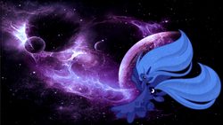 Size: 3644x2050 | Tagged: safe, artist:fantastdemiurge, princess luna, g4, space, wallpaper