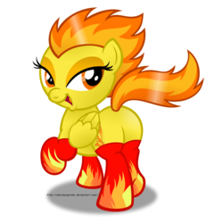 Size: 1024x1110 | Tagged: safe, artist:aleximusprime, spitfire, pegasus, pony, g4, butt, clothes, female, plot, simple background, socks, solo, transparent background