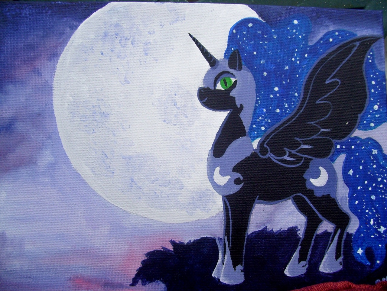 Safe Artist Equestriapaintings Nightmare Moon Female Moon Photo Solo